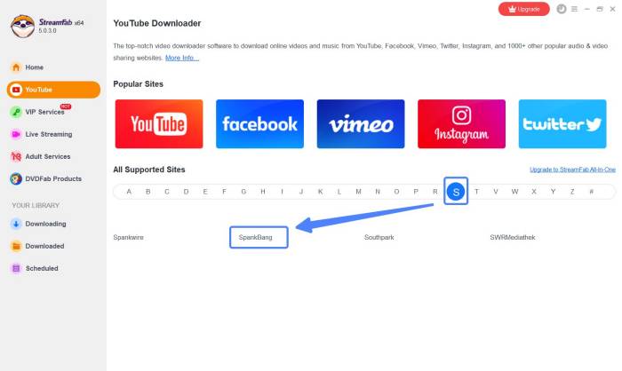 SpankBang download, SpankBang downloader, download SpankBang, SpankBang video downloader:Methode 1: StreamFab Stream Video Downloader - Batch Download SpankBang Videos