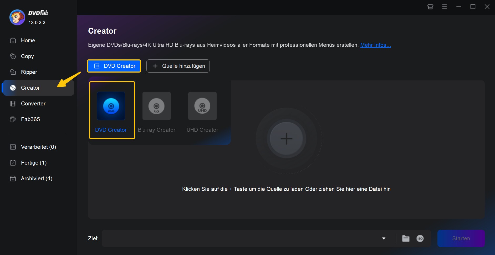 Wie Sie DVDs unter Windows 11 brennen mit DVDFab DVD Creator? [Anleitung]