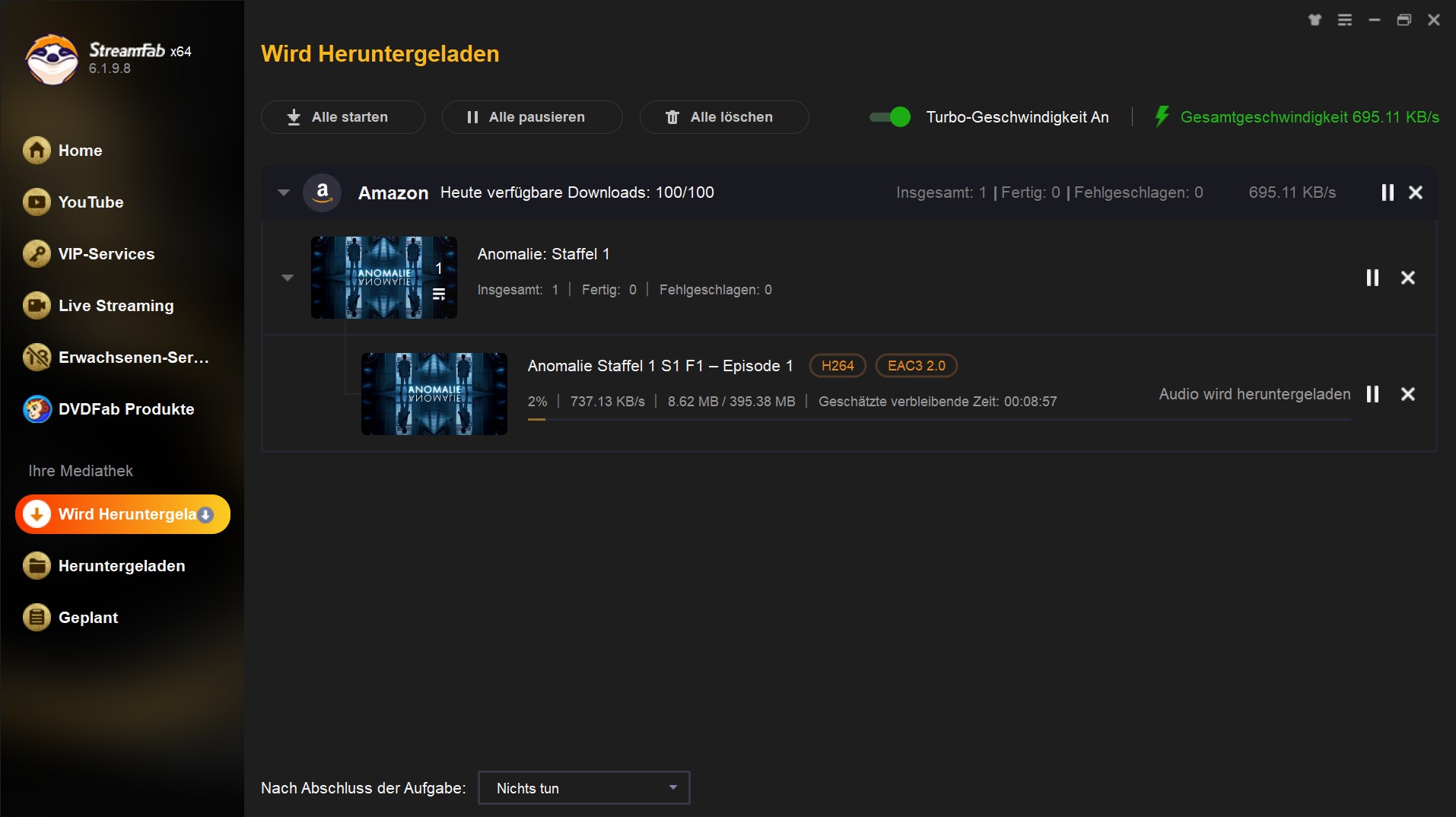 Anleitung zum DRM Entfernen: Mit StreamFab DRM M3U8 Video Downloader