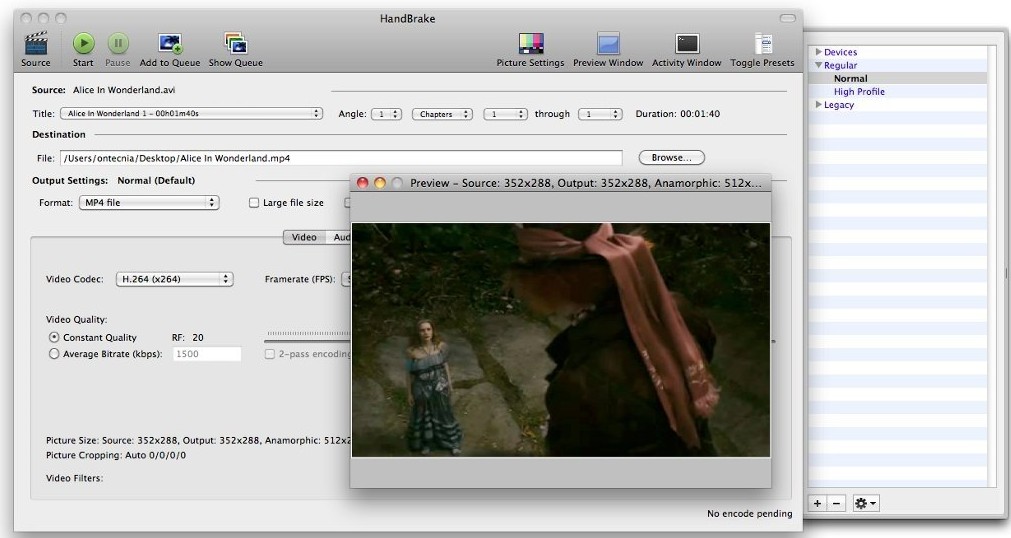 Kostenloser DVD-Ripper für Mac: HandBrake