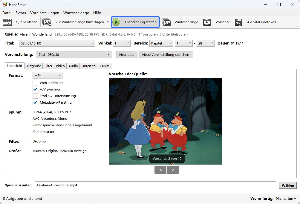 open source dvd ripper:2. Handbrake 1.80