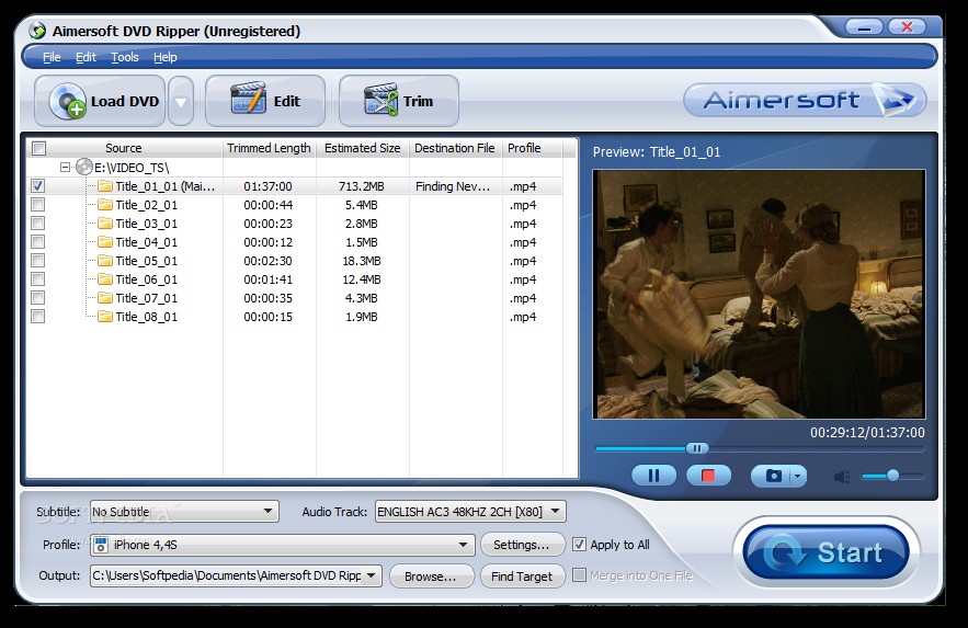 Editing DVD videos with Aimersoft DVD Ripper