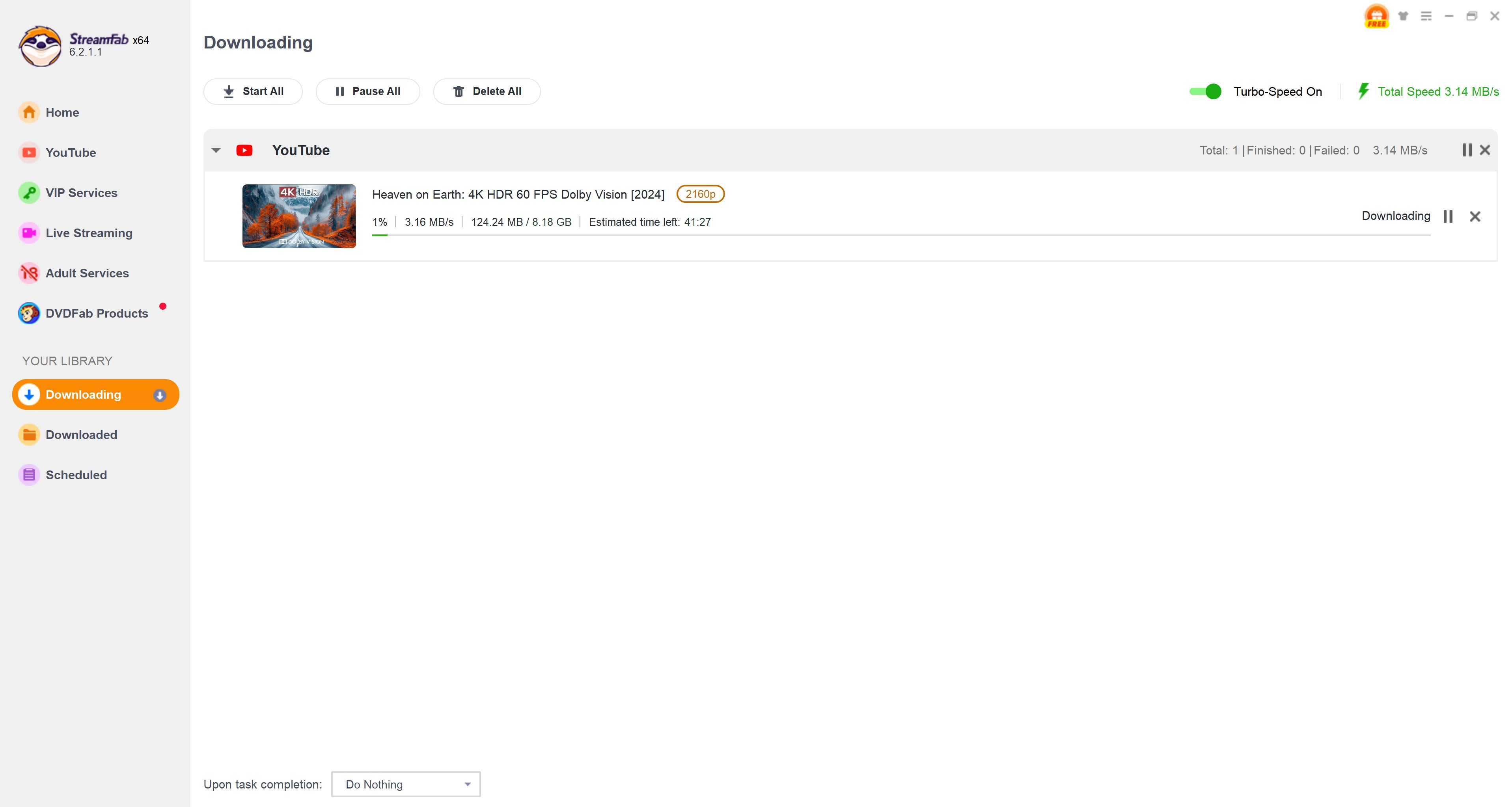 How to Remove Video DRM: step 5 of streamfab