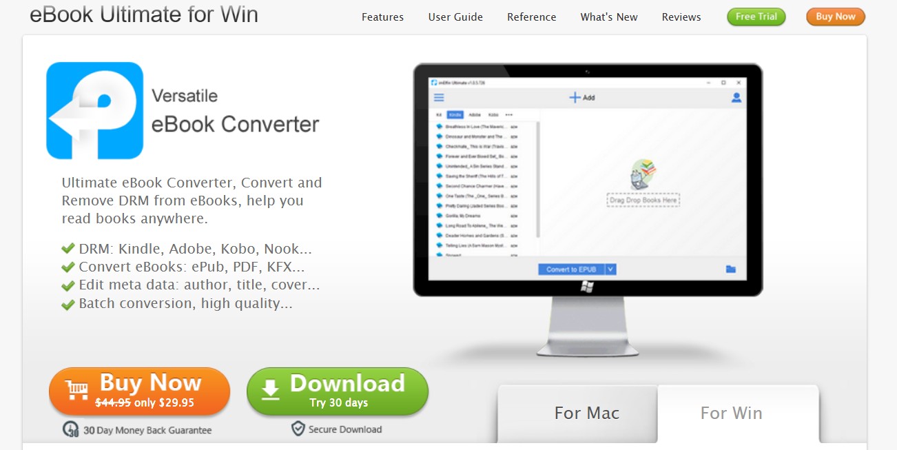 convert kindle to epub with imElfin Ultimate