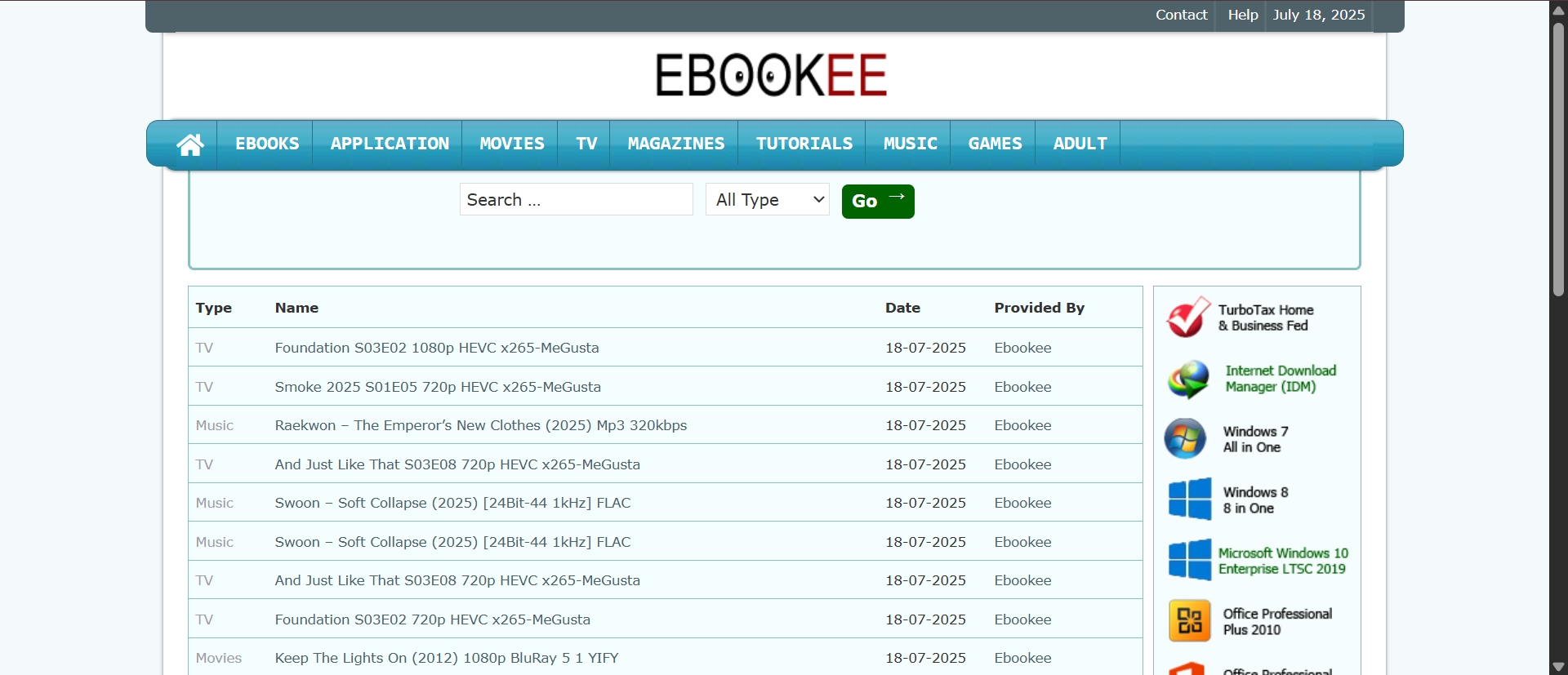 book torrents