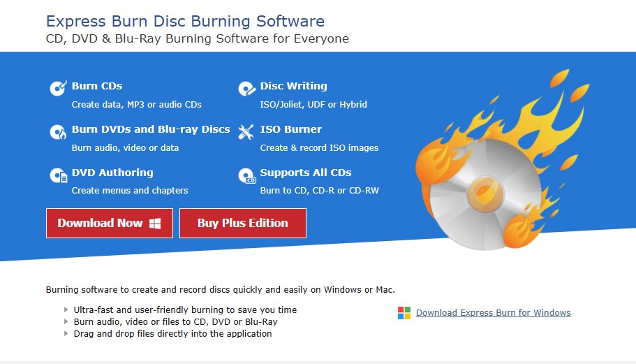 burn cd windows 10:Express Burn