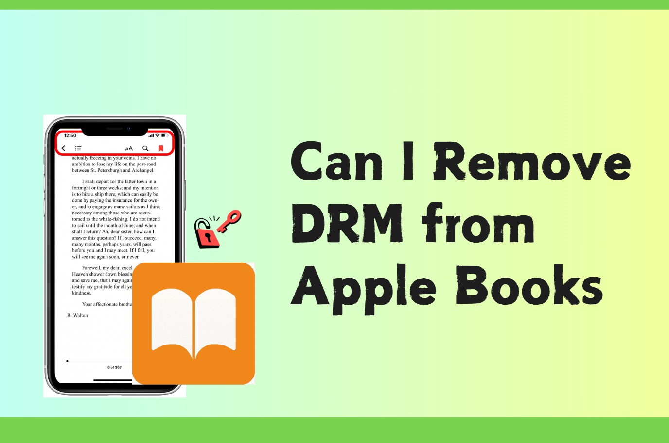 how to remove drm from apple books