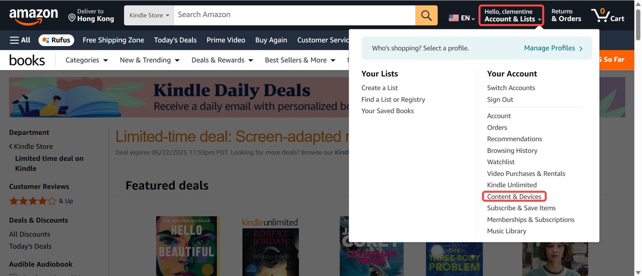 From Calibre to Kindle via Email