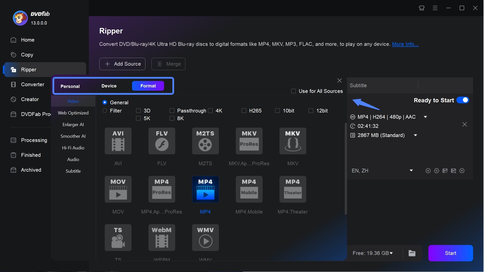 Wonderfox Alternative: DVDFab DVD Ripper