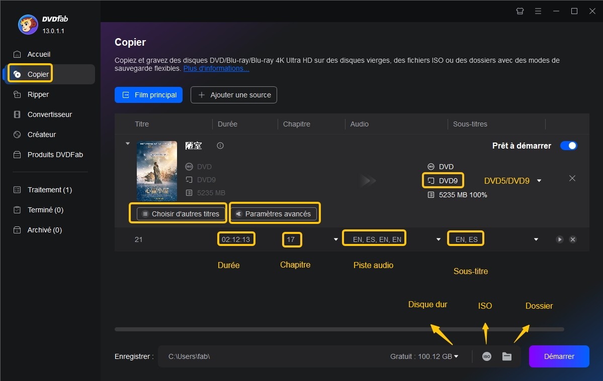 le meilleur dvd decrypter : DVDFab dvd decrypter