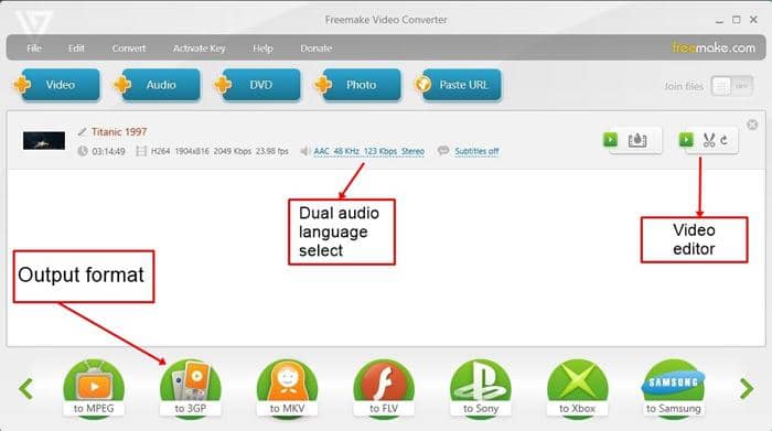 meilleurs convertisseurs MP4 vers MKV 2022:3. Freemake Video Converter