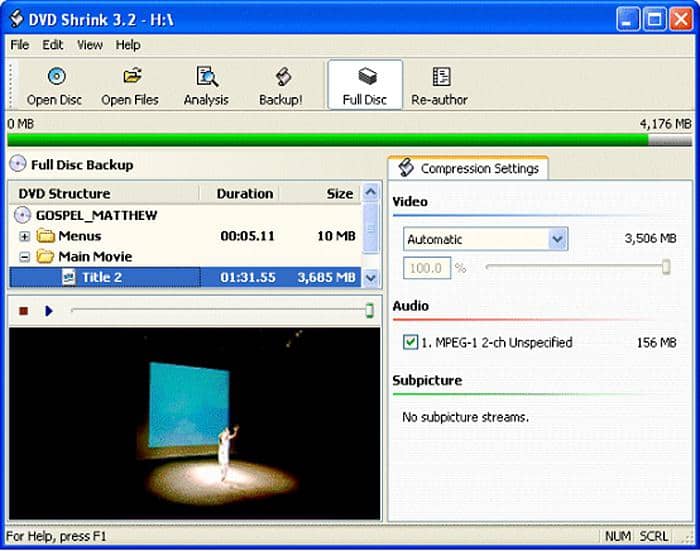 Les meilleurs DVD ripper gratuits pour ripper dvd sur Windows et Mac : DVD Shrink