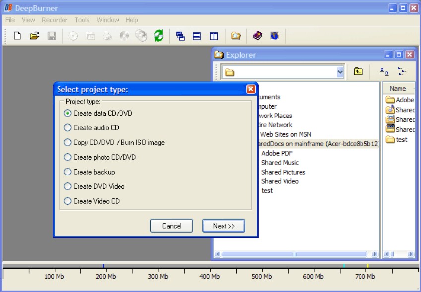 free dvd burning software for windows: deepburner