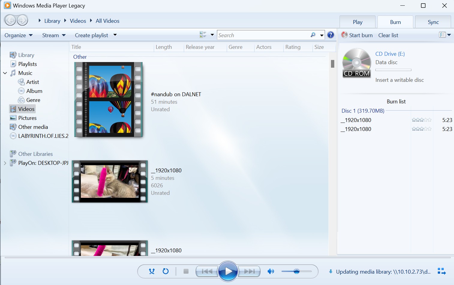 How to Burn DVD on Windows 10 via Windows Media Player