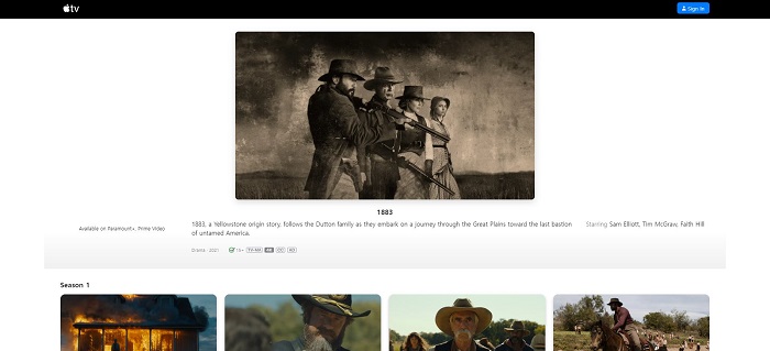 how to watch 1883:Can I Watch 1883 on Apple TV?