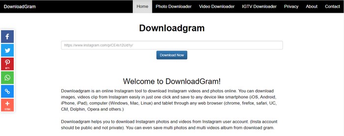 insta video download:2. DownloadGram