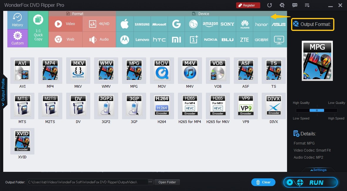 ISO to files converters: WonderFox DVD Ripper