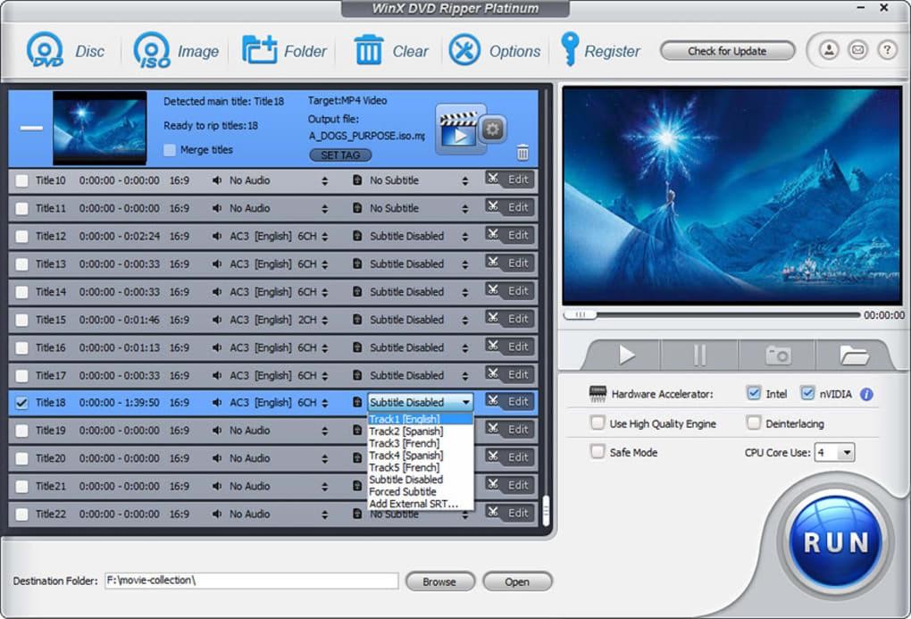 les meilleurs convertisseurs ISO - WinX DVD Ripper Platinum 