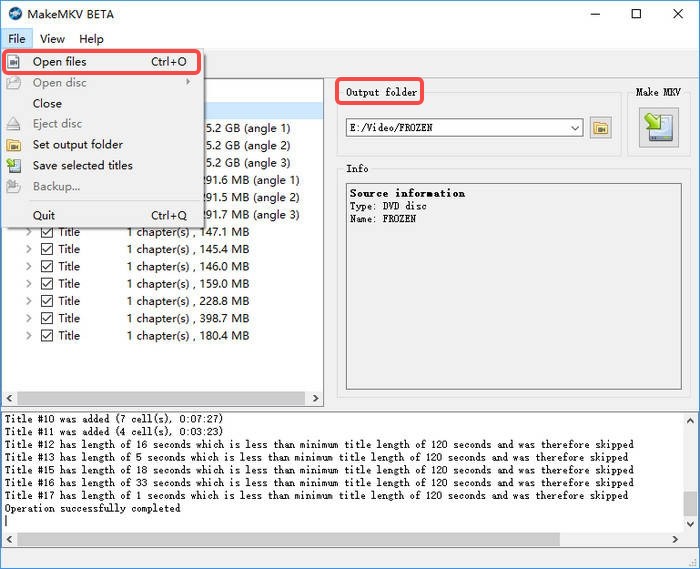 Comment convertir ISO en MKV avec MakeMKV