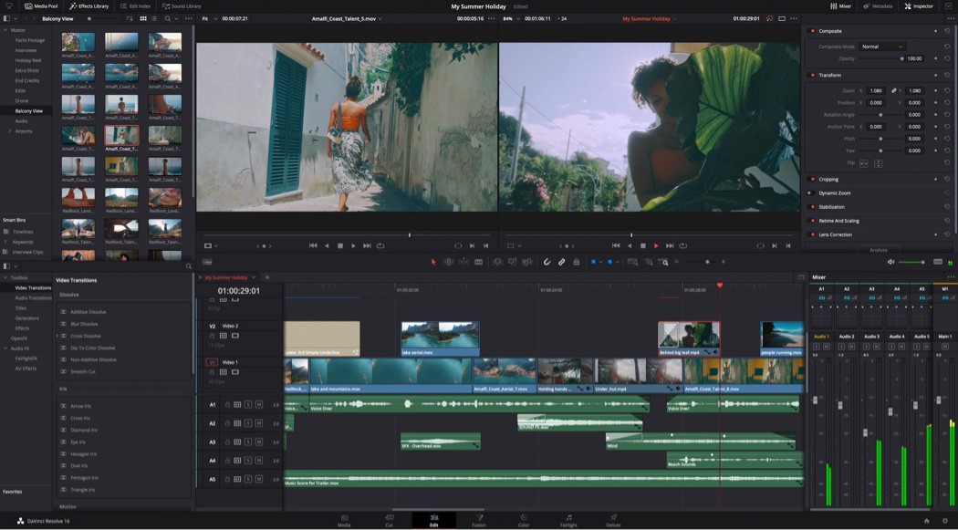 éditeur vidéo sans filigrane:DaVinci Resolve