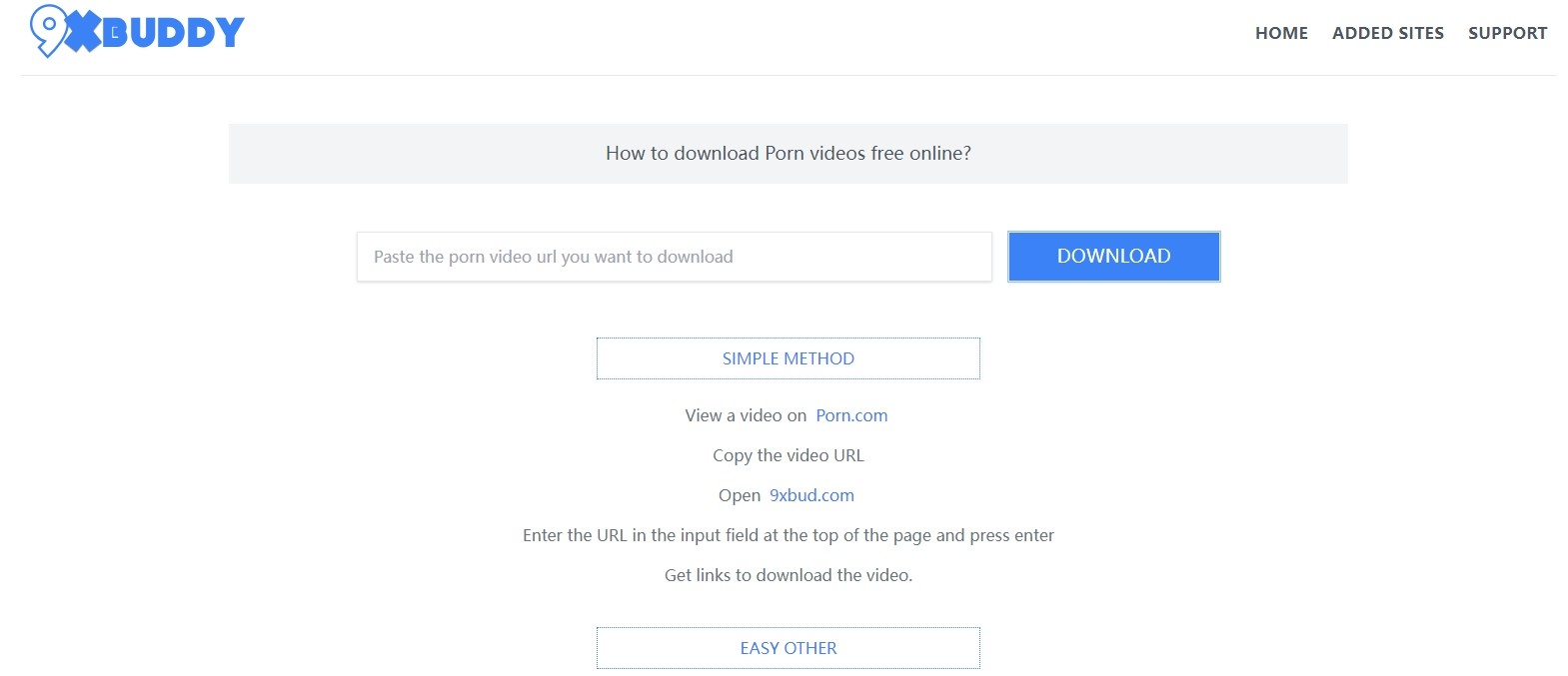 9xbuddy: porn video downloader