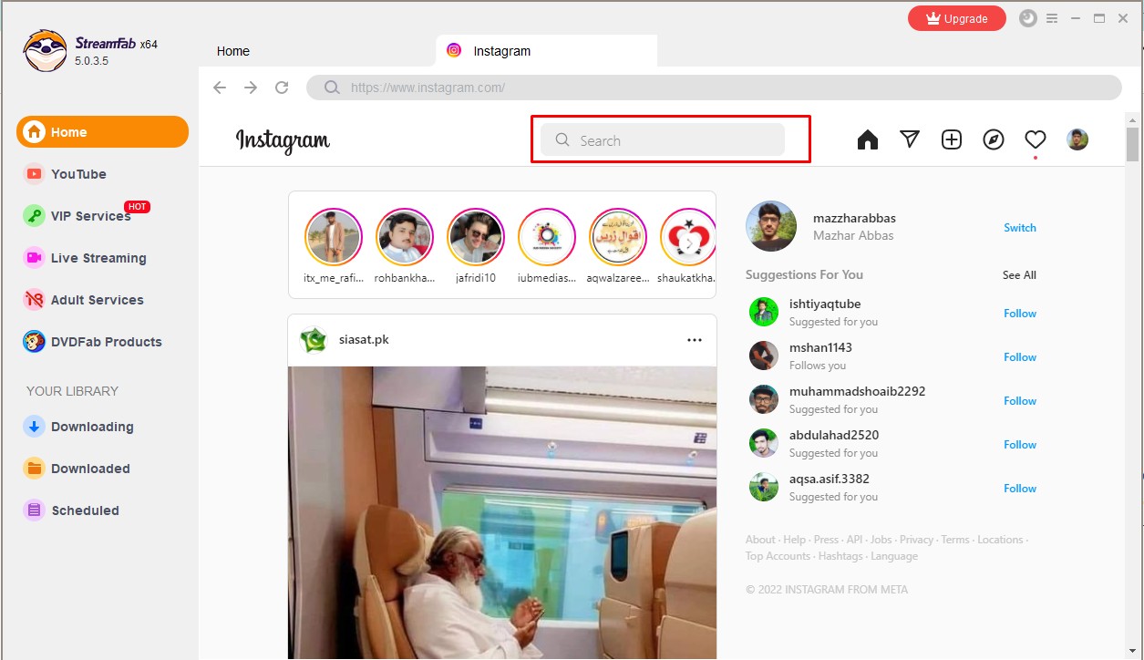 private instagram video download:Method 1: Download with StreamFab YouTube Downloader - Editor's Pick