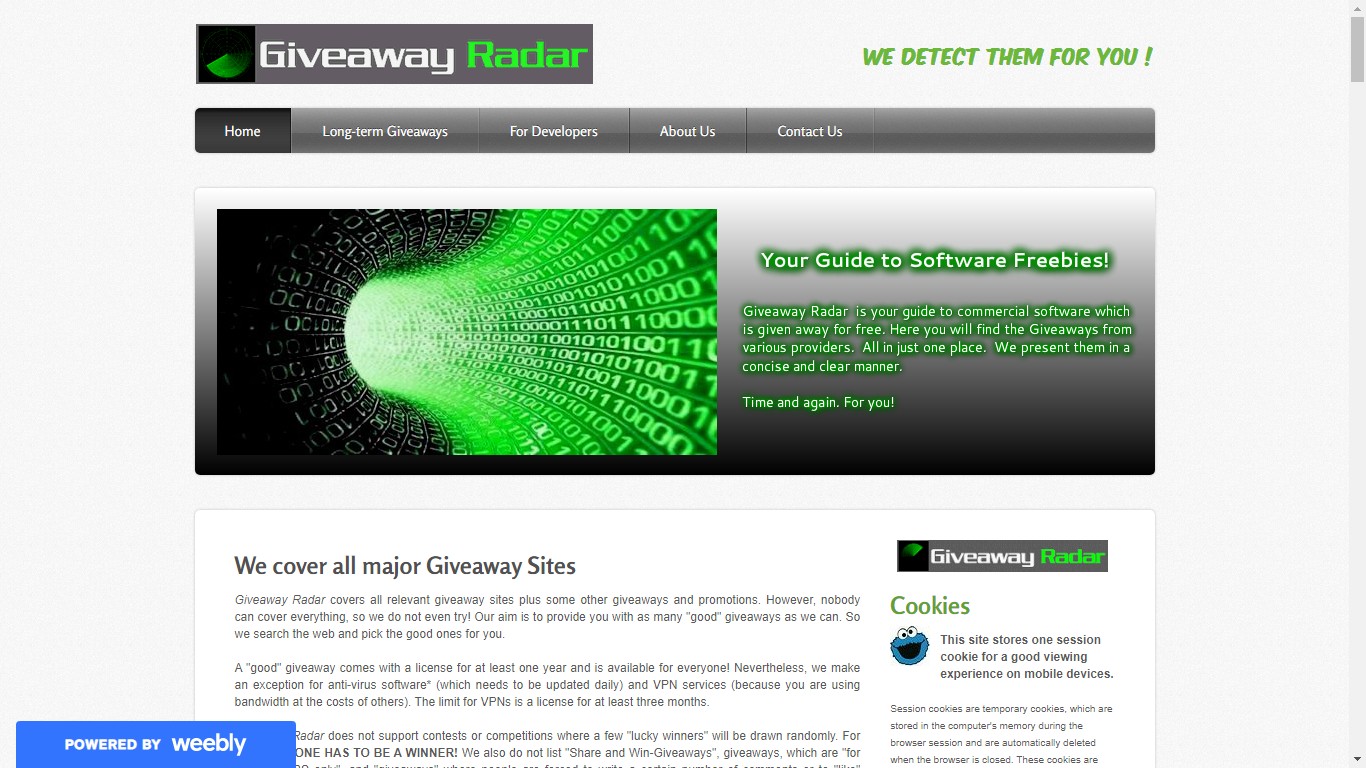 software givaway:2. Giveaway Radar