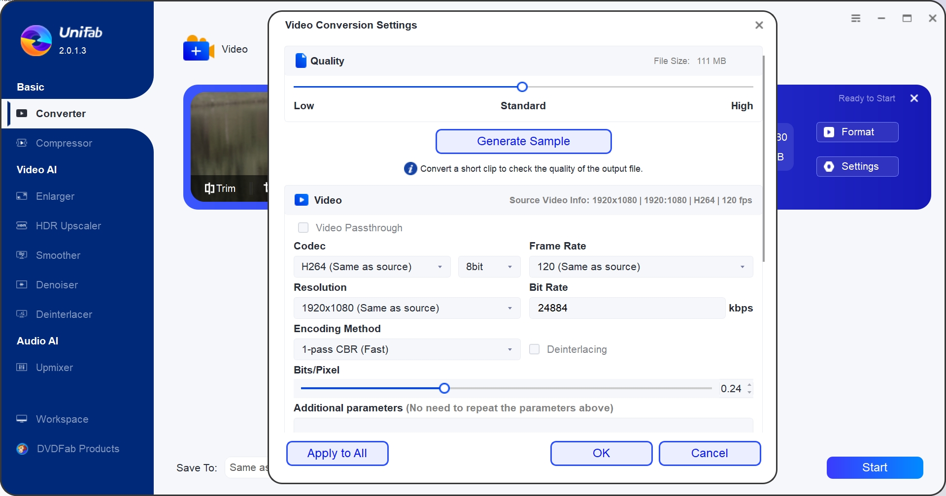 unifab video converter