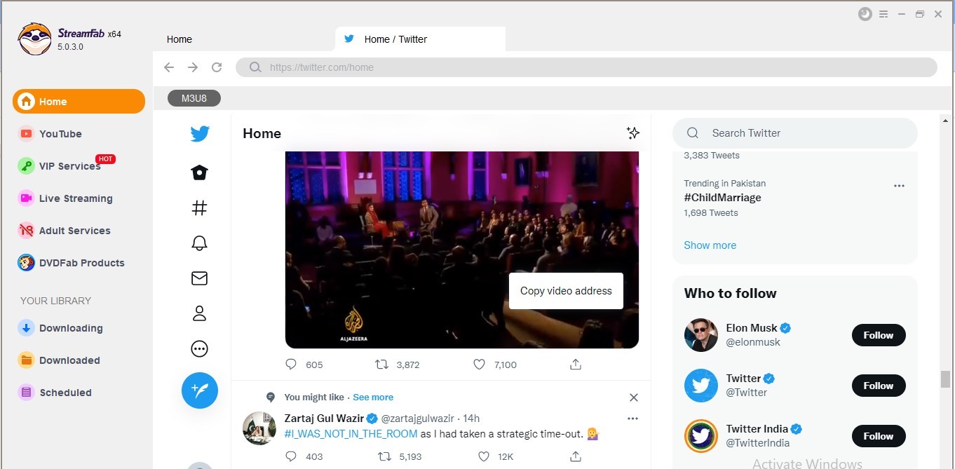 twitter to mp4:How to Convert Twitter Video to MP4 with Stream Fab Downloader?