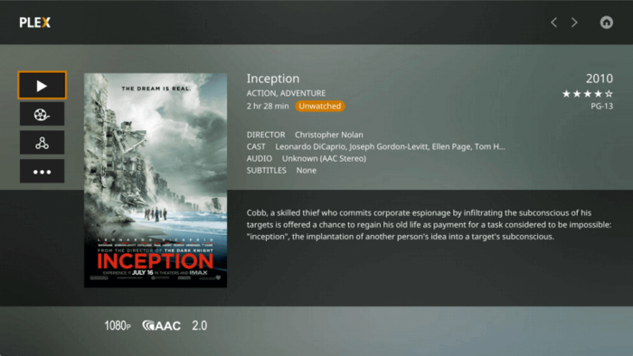 720p hd video player plex