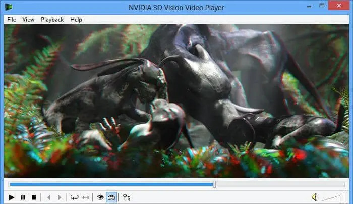 3D影片播放器：nvidia 3d vision player