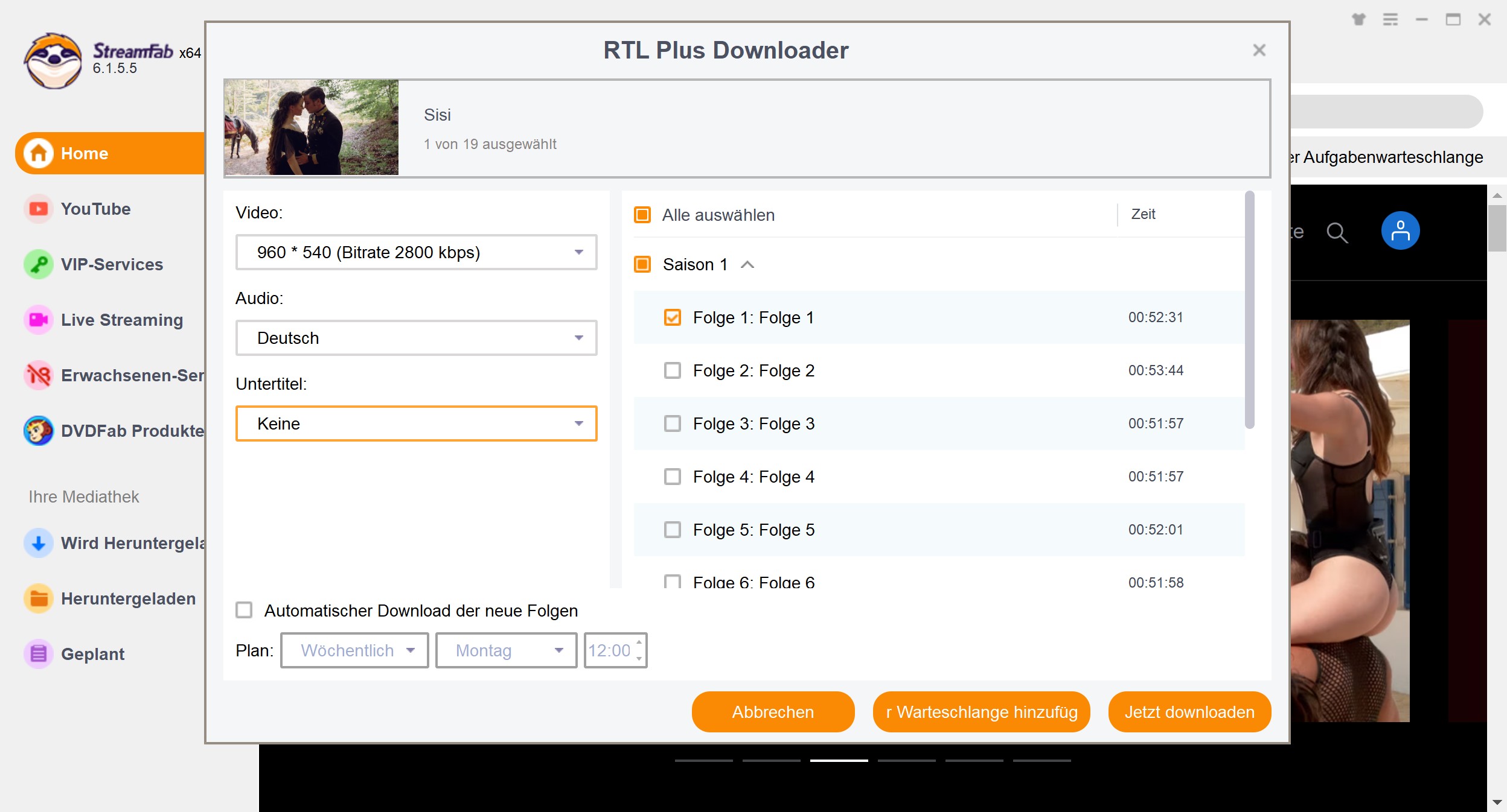 StreamFab RTL+ Downloader: Download-Prozess & Sicherheit