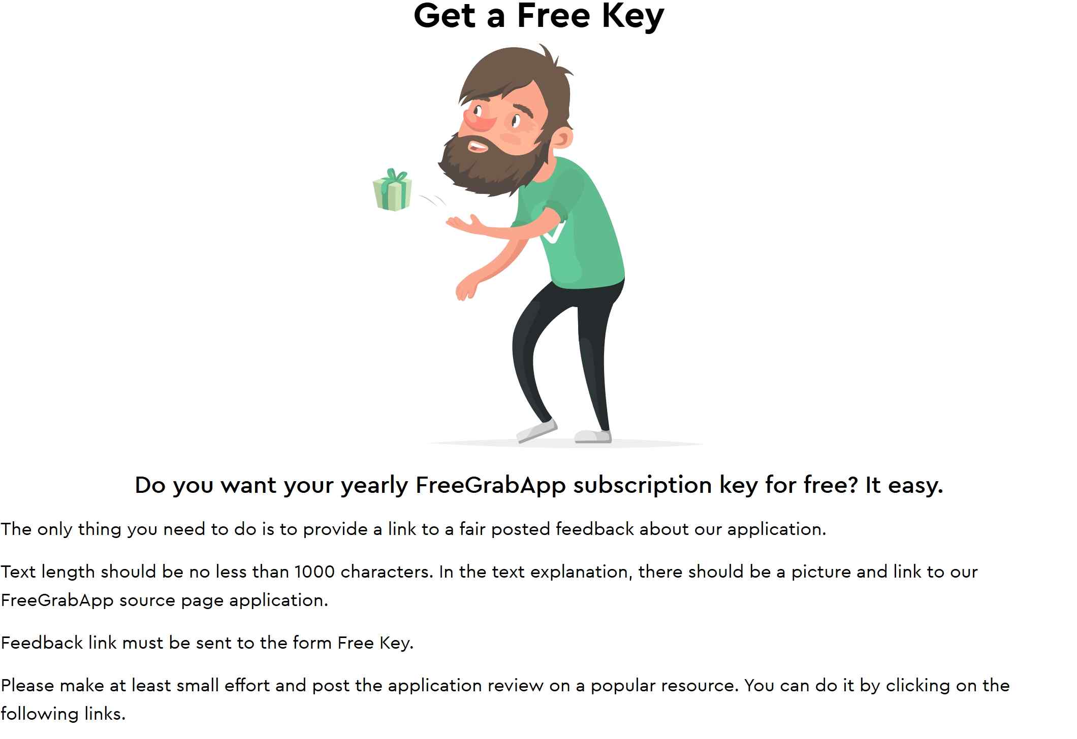 freegrab review: fake feedback