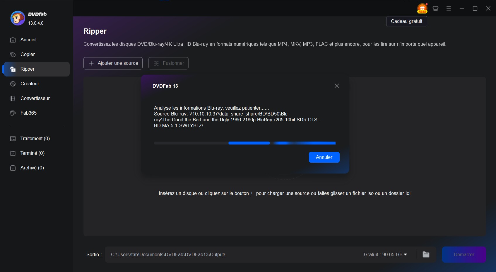 Comment convertir blu ray en mkv avec DVDFab Blu-ray Ripper