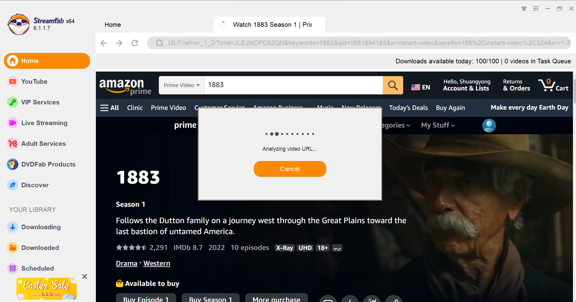 how to watch 1883 on amazon prime: use streamfab to download for offline watching